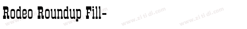 Rodeo Roundup Fill字体转换